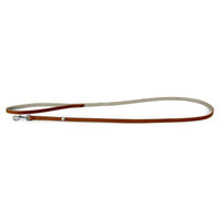 Produktbild von Das Lederband Hundeleine Amsterdam aus Leder in Brandy/Grey
