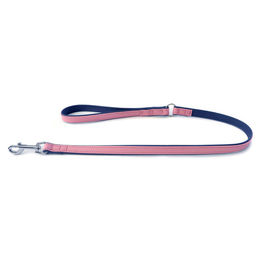 Produktbild von Das Lederband Hundeleine Firenze candy/saphire aus Leder, 100 cm Länge, 22 mm Breite