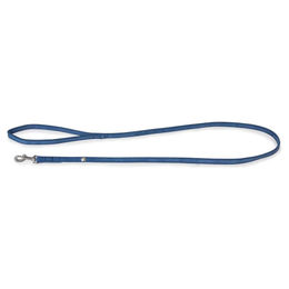 Produktbild von Das Lederband Hundeleine Toronto Jeans Blau aus Leder 130 cm