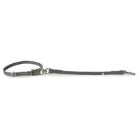 Produktbild von Das Lederband Kurzleine mit Halsung Graz Granite aus Leder 40 cm Grau
