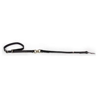 Produktbild von Das Lederband Kurzleine mit Halsung Graz Schwarz 60 cm 14 mm