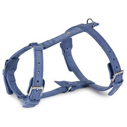 Produktbild von Das Lederband Toronto Jeans Ledergeschirr wasserfest Blau Halsumfang 25-45 cm