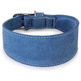 Produktbild von Das Lederband Toronto Jeans Windhundhalsband aus Leder in Blau 55 cm waterproof