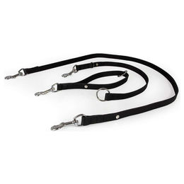 Produktbild von Das Lederband Universal Hundeleine Schwarz 235 cm 22 mm
