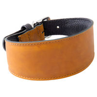 Produktbild von Das Lederband Windhundhalsband Vancouver Maroon/Black aus Leder, Länge 57 cm, Breite 45 mm