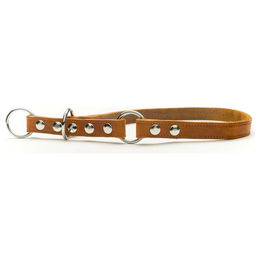 Produktbild von Das Lederband Zughalsband Erziehungshalsband Stop Weinheim Maroon Leder Braun 40 cm