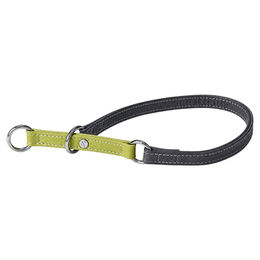 Das Lederband Zughalsband Stop Amsterdam in Lime/Lava aus Leder 40 cm – Bild 1 von 1