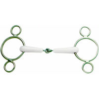 Produktbild von Daslö 3-Ring Gebiss aus Edelstahl in Silber für Pferde - 12,5 cm