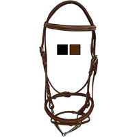 Produktbild von Daslö Leder Zaumzeug Pony mit gepolstertem Stirnband und Edelstahlschnallen