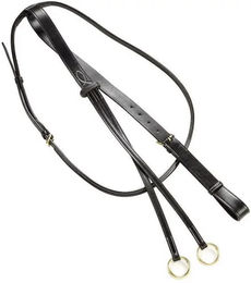 Produktbild von Daslö Martingal Halsband aus Leder mit Edelstahlringen