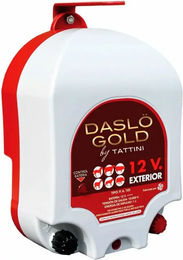 Produktbild von Daslö Tattini Weidezaungerät Gold mit Doppelstromversorgung 12-220V aus Kunststoff