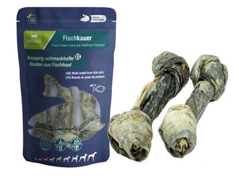 Produktbild von DAUERKAUER Fischhaut Knoten aus Kabeljau XL Getreidefrei und Monoprotein 180 g - 180 g