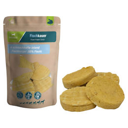 DAUERKAUER Fischkauer Island Fischburger Hundesnack mit hohem Fleischanteil 140 g - 140 g – Bild 1 von 5