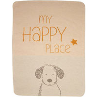 Produktbild von David Fussenegger Hundedecke My Happy Place aus Baumwolle Weiß Beige 70 x 90 cm