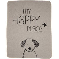 Produktbild von David Fussenegger Hundedecke My Happy Place Grau aus Baumwolle 70 x 90 cm
