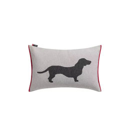 Produktbild von David Fussenegger Hundekissen aus Baumwolle Grau Dackel Design