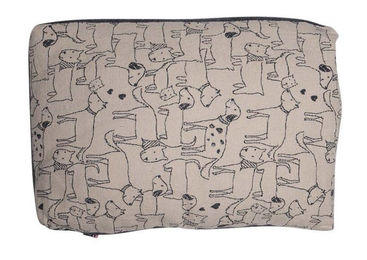 David Fussenegger Hundekissenhülle Best Friend Allover aus Baumwolle 60 x 90 cm Natur Beige – Bild 1 von 7