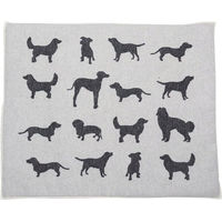 Produktbild von David Fussenegger Hundematte Silhouetten gefüttert aus Baumwolle Grau S