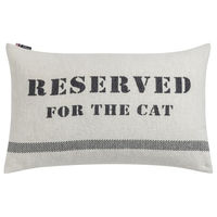 Produktbild von David Fussenegger Kissenhülle Nova Reserved for the cat Flanell Rohweiß 40 x 60 cm