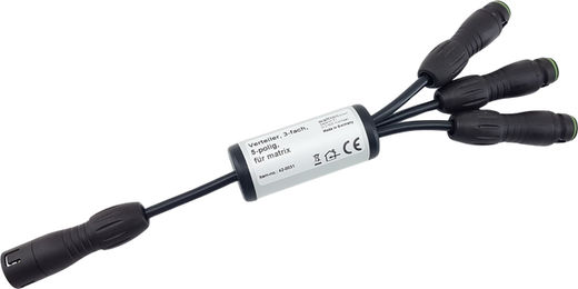 Produktbild von daytime LED 3-fach-Verteiler Schwarz für onex matrix pendix