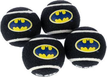 Produktbild von DC Batman Hund Tennisball-Set aus Gummi mit Zahnpflegefunktion 4 Stück