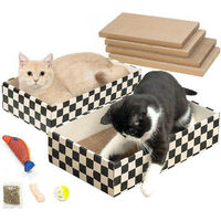 Produktbild von De Kat Kratzbaum aus Holz in Schwarz für Katzen zur Krallenpflege und Aktivität
