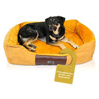 Produktbild von Dear Darling Luxus Hundebett und Katzenbett mit Memory Foam Matratze Braun Größe S