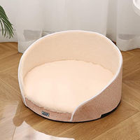 Produktbild von Dear Darling Orthopädisches Hundebett mit Memory Foam und waschbarem Bezug für Hunde und Katzen Größe L Beige