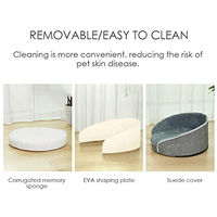 Produktbild von Dear Darling Orthopädisches Hundebett und Katzenkorb mit Memory Foam und waschbarem Bezug Anthrazit Größe L