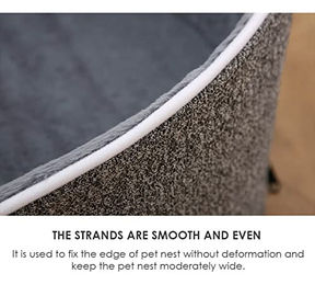 Produktbild von Dear Darling Orthopädisches Hundebett und Katzenkorb mit Memory Foam und waschbarem Bezug, Größe S, Pink