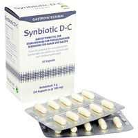 Produktbild von Dechra Synbiotic D-C Diätfuttermittel Kapseln zur Stabilisierung der Darmflora für Hunde und Katzen mit Probiotika 50 Stück
