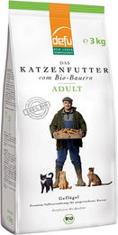 Produktbild von Defu Bio Geflügel Trockenfutter für erwachsene Katzen 3kg - 3 kg