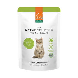 Produktbild von Defu Bio Huhn Harmonie Katzenfutter Adult 12x85g