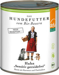 Produktbild von Defu Bio Huhn Sensitiv Getreidefrei Hundefutter Adult 820g - 820 g
