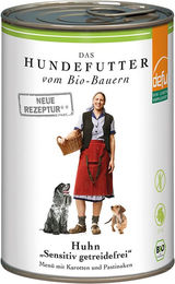Produktbild von Defu Bio Huhn Sensitiv Hundefutter getreidefrei Adult 410g - 410 g