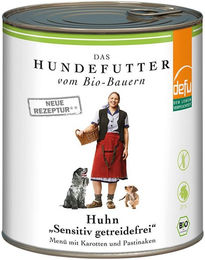 Produktbild von Defu Bio-Huhn Sensitiv Hundefutter getreidefrei für Adult 6x820g