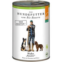 Produktbild von Defu Bio Huhn Sensitiv Menü für erwachsene Hunde 12x410g