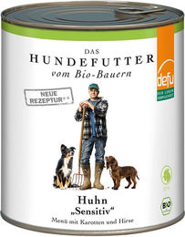 Produktbild von Defu Bio Huhn Sensitiv Menü für erwachsene Hunde 820g - 820 g