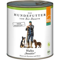 Produktbild von Defu Bio Huhn Sensitiv Menü für erwachsene Hunde 820g - 820 g