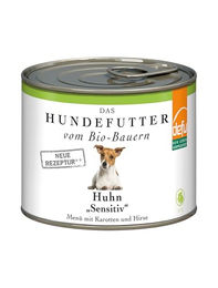 Defu Bio Hundefutter Huhn Hirse Sensitive Premium Nassfutter Adult 200 g - 200 g – Bild 1 von 1