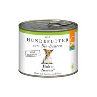 Produktbild von Defu Bio Hundefutter Huhn Hirse Sensitive Premium Nassfutter Adult 200 g - 200 g
