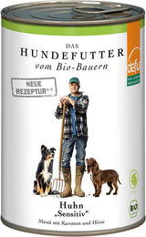 defu Bio Hundefutter Huhn Sensitiv Nassfutter Adult 410g - 410 g – Bild 1 von 2