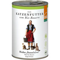 Produktbild von defu Bio Katzen Nassfutter Huhn Sensitive Paté 410g - 410 g