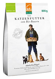 Produktbild von defu Bio Katzen Trockenfutter Geflügel Adult Getreidefrei 2er Pack 2 x 800 g - 2 x 800 g