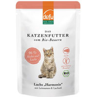 Produktbild von Defu Bio Lachs Harmonie Hundefutter Adult Lachs und Huhn 14x85g