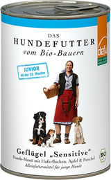 Defu Demeter Felderz Bio Geflügel Sensitive Hund Nassfutter Junior 400g - 400 g – Bild 1 von 2