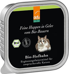 Produktbild von Defu Katze Nassfutter Bio-Hofhuhn in Gelee 16 x 100g - 16 x 100 g