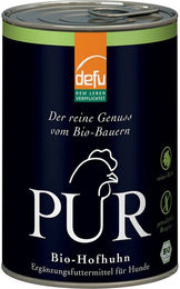 Produktbild von Defu PUR Bio-Hofhuhn Nassfutter 12x400g