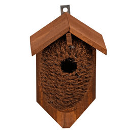 degawo Kokos-Nistkasten für Zaunkönig und Wildvögel Braun 26x15x10 cm mit Haken – Bild 1 von 4