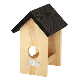 degawo Vogelhaus aus Holz mit braunem Dach 21 cm hoch – Bild 1 von 7